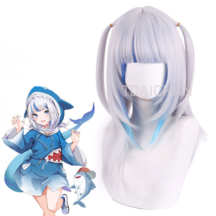 2025 Gawr Gura Cosplay Wig Whi - огляд і ціна Virtual Gaming Accessories