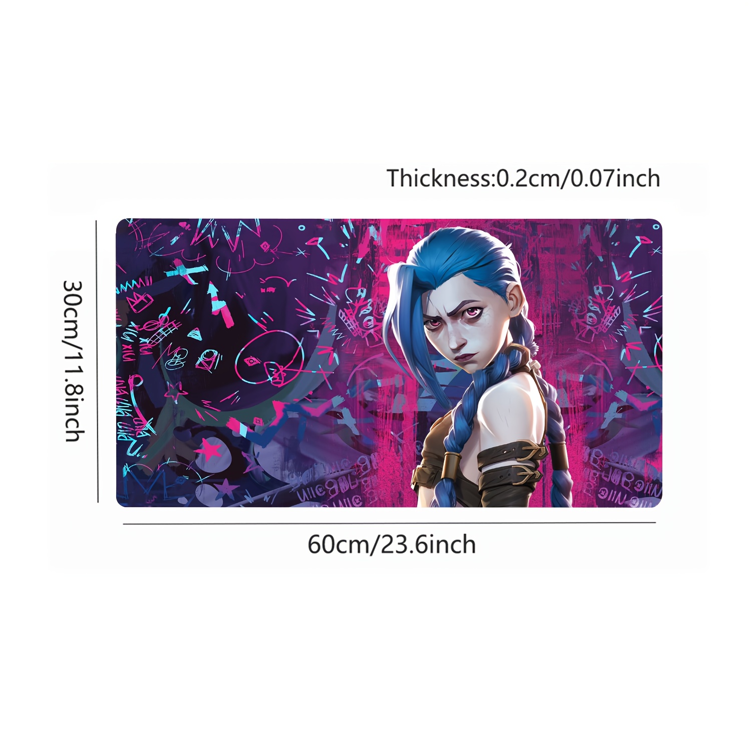 Large Anime Gaming Mouse Pad J - огляд і ціна Jinx Gaming Accessories